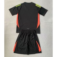 Spanien Torwart Fußballbekleidung Heimtrikot Kinder EM 2024 Kurzarm (+ kurze hosen)